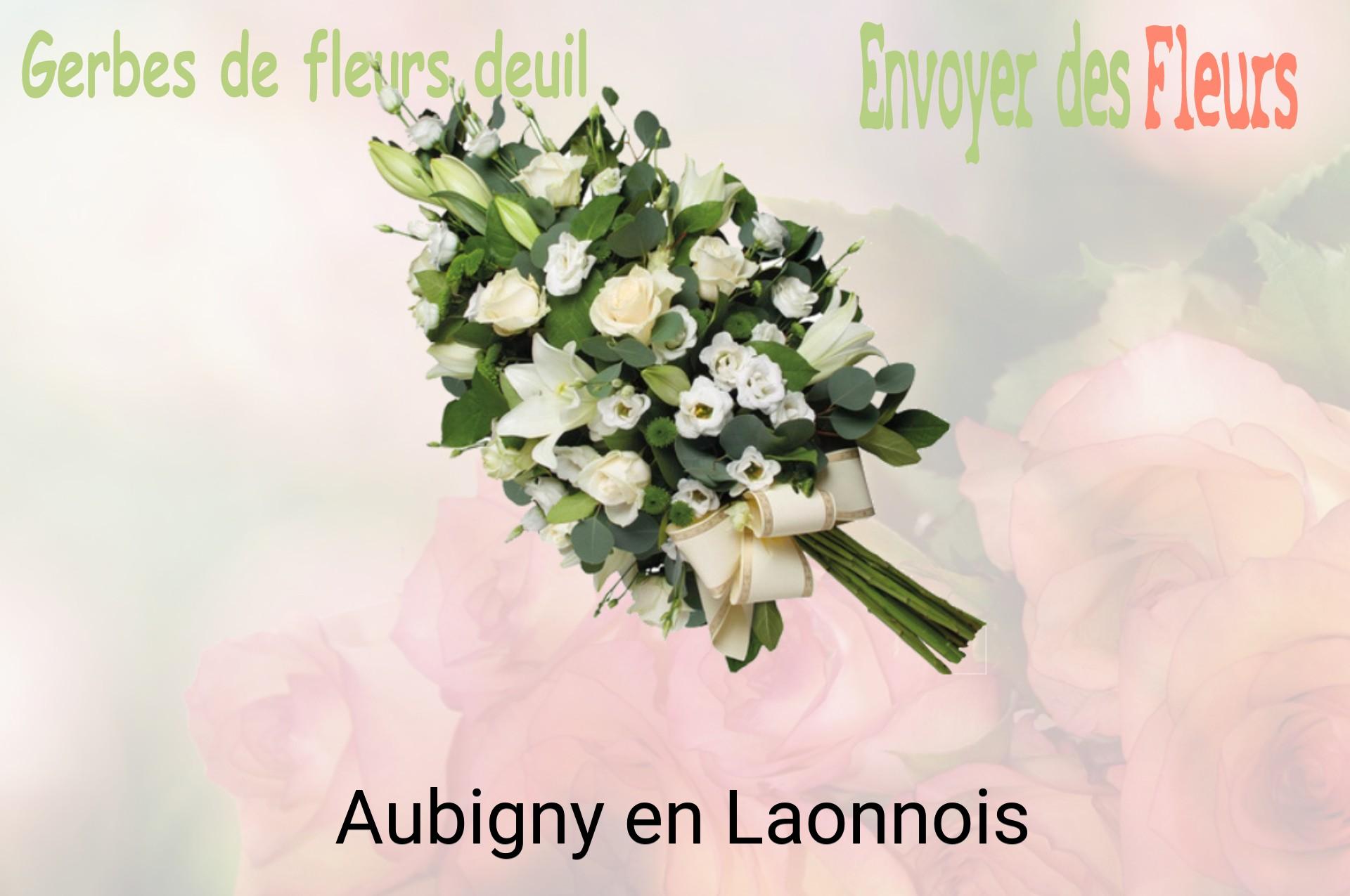 Gerbe de fleurs de deuil livrée à Aubigny-en-Laonnois
